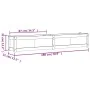 Jardinera de madera maciza Douglas 180x31x31 cm de , Maceteros y jardineras - Ref: Foro24-837500, Precio: 90,02 €, Descuento: %