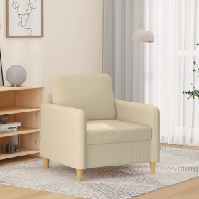 Cream-colored fabric armchair, 60 cm by , Sofas - Ref: Foro24-359464, Price: 155,62 €, Discount: %