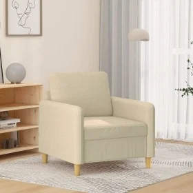 Cream-colored fabric armchair, 60 cm by , Sofas - Ref: Foro24-359464, Price: 142,72 €, Discount: %