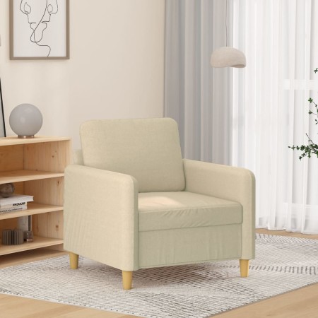 Cream-colored fabric armchair, 60 cm by , Sofas - Ref: Foro24-359464, Price: 155,62 €, Discount: %