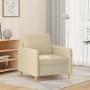 Cream-colored fabric armchair, 60 cm by , Sofas - Ref: Foro24-359464, Price: 155,62 €, Discount: %