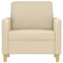 Cream-colored fabric armchair, 60 cm by , Sofas - Ref: Foro24-359464, Price: 155,62 €, Discount: %