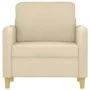 Cream-colored fabric armchair, 60 cm by , Sofas - Ref: Foro24-359464, Price: 142,72 €, Discount: %