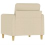Cream-colored fabric armchair, 60 cm by , Sofas - Ref: Foro24-359464, Price: 155,62 €, Discount: %