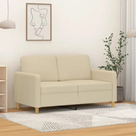 2-Sitzer-Sofa aus cremefarbenem Stoff, 120 cm von , Sofas - Ref: Foro24-359472, Preis: 219,42 €, Rabatt: %