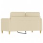 2-seater sofa in cream-colored fabric 120 cm by , Sofas - Ref: Foro24-359472, Price: 222,54 €, Discount: %