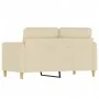 2-Sitzer-Sofa aus cremefarbenem Stoff, 120 cm von , Sofas - Ref: Foro24-359472, Preis: 219,42 €, Rabatt: %