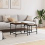 Stackable coffee tables, set of 2, engineered wood, brown oak. by , Coffee table - Ref: Foro24-838922, Price: 37,99 €, Discou...