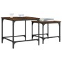 Stackable coffee tables, set of 2, engineered wood, brown oak. by , Coffee table - Ref: Foro24-838922, Price: 37,99 €, Discou...