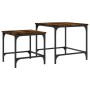 Stackable coffee tables, set of 2, engineered wood in smoked oak. by , Coffee table - Ref: Foro24-838920, Price: 44,71 €, Dis...