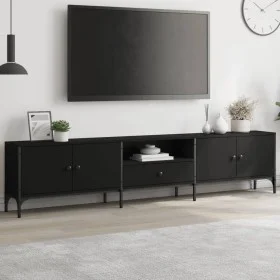 TV stand with black engineered wood drawer 200x25x44 cm by , TV Furniture - Ref: Foro24-838988, Price: 125,80 €, Discount: %