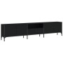 Mueble de TV con cajón madera de ingeniería negro 200x25x44 cm de , Muebles TV - Ref: Foro24-838988, Precio: 125,89 €, Descue...