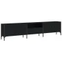 TV stand with black engineered wood drawer 200x25x44 cm by , TV Furniture - Ref: Foro24-838988, Price: 125,80 €, Discount: %