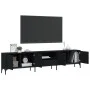 TV stand with black engineered wood drawer 200x25x44 cm by , TV Furniture - Ref: Foro24-838988, Price: 125,80 €, Discount: %