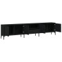 Mueble de TV con cajón madera de ingeniería negro 200x25x44 cm de , Muebles TV - Ref: Foro24-838988, Precio: 125,89 €, Descue...