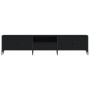 Mueble de TV con cajón madera de ingeniería negro 200x25x44 cm de , Muebles TV - Ref: Foro24-838988, Precio: 125,89 €, Descue...