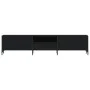 TV stand with black engineered wood drawer 200x25x44 cm by , TV Furniture - Ref: Foro24-838988, Price: 125,80 €, Discount: %