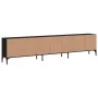 TV stand with black engineered wood drawer 200x25x44 cm by , TV Furniture - Ref: Foro24-838988, Price: 125,80 €, Discount: %