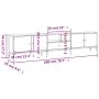 TV stand with black engineered wood drawer 200x25x44 cm by , TV Furniture - Ref: Foro24-838988, Price: 125,80 €, Discount: %