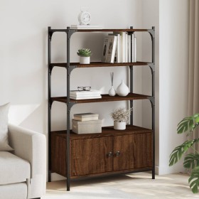 Bookshelf 3 shelves wood engineering brown 70x30x109.5 cm by , Bookcases and shelves - Ref: Foro24-838997, Price: 66,78 €, Di...