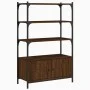 Bookshelf 3 shelves wood engineering brown 70x30x109.5 cm by , Bookcases and shelves - Ref: Foro24-838997, Price: 63,66 €, Di...