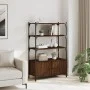Bookshelf 3 shelves wood engineering brown 70x30x109.5 cm by , Bookcases and shelves - Ref: Foro24-838997, Price: 63,66 €, Di...