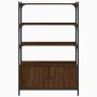 Bookshelf 3 shelves wood engineering brown 70x30x109.5 cm by , Bookcases and shelves - Ref: Foro24-838997, Price: 63,66 €, Di...