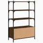 Bookshelf 3 shelves wood engineering brown 70x30x109.5 cm by , Bookcases and shelves - Ref: Foro24-838997, Price: 63,66 €, Di...