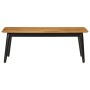 Solid mango wood and iron coffee table 110x50x40 cm by , Coffee table - Ref: Foro24-356976, Price: 105,06 €, Discount: %