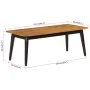 Solid mango wood and iron coffee table 110x50x40 cm by , Coffee table - Ref: Foro24-356976, Price: 104,10 €, Discount: %