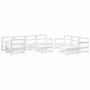 Gartenmöbel-Set 10-teilig aus massivem weißem Kiefernholz von , Gartensets - Ref: Foro24-3186572, Preis: 642,18 €, Rabatt: %