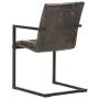 Cantilever dining chairs 2 pcs antique gray genuine leather by , dining chairs - Ref: Foro24-321850, Price: 276,58 €, Discoun...