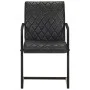 Sillas voladizas de comedor 4 unidades cuero auténtico negro de , Sillas de comedor - Ref: Foro24-3057794, Precio: 546,42 €, ...