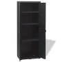 Gartenschrank mit 3 Regalen schwarz von vidaXL, Schließfächer und Lagerschränke - Ref: Foro24-43702, Preis: 197,02 €, Rabatt: %