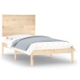 Solid pine wood bed frame 100x200 cm by , Beds and slatted bases - Ref: Foro24-3104793, Price: 96,12 €, Discount: %