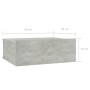 Mesitas de noche flotantes 2 ud madera ingeniería gris hormigón de vidaXL, Mesitas de noche - Ref: Foro24-800315, Precio: 37,...