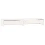 Soporte de monitor madera maciza de pino blanco 100x27x15 cm de , Bases y elevadores para ordenadores - Ref: Foro24-813960, P...