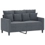 Sofá de 2 plazas de terciopelo gris oscuro 120 cm by , Sofas - Ref: Foro24-359294, Price: 247,58 €, Discount: %