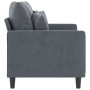 Sofá de 2 plazas de terciopelo gris oscuro 120 cm by , Sofas - Ref: Foro24-359294, Price: 247,58 €, Discount: %