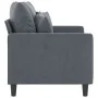 Zweiplätziges Samtsofa in dunkelgrau, 120 cm. von , Sofas - Ref: Foro24-359294, Preis: 236,34 €, Rabatt: %