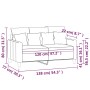 Sofá de 2 plazas de terciopelo gris oscuro 120 cm by , Sofas - Ref: Foro24-359294, Price: 247,58 €, Discount: %