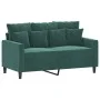 Juego de sofás con cojines 3 piezas terciopelo verde oscuro by , Sofas - Ref: Foro24-3201732, Price: 517,43 €, Discount: %