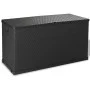 Anthracite rattan PP garden storage box 120x56x63cm by vidaXL, Outdoor storage boxes - Ref: Foro24-43711, Price: 126,63 €, Di...
