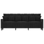 Sofá de 3 plazas terciopelo negro 180 cm by , Sofas - Ref: Foro24-359318, Price: 256,29 €, Discount: %