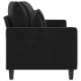 Sofá de 3 plazas terciopelo negro 180 cm by , Sofas - Ref: Foro24-359318, Price: 248,33 €, Discount: %