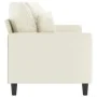 Zweisitzer-Sofa aus cremefarbenem Samtstoff, 140 cm. von , Sofas - Ref: Foro24-359311, Preis: 245,09 €, Rabatt: %
