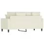 Zweisitzer-Sofa aus cremefarbenem Samtstoff, 140 cm. von , Sofas - Ref: Foro24-359311, Preis: 245,09 €, Rabatt: %