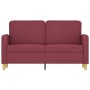 Sofá de 2 plazas de tela rojo tinto 120 cm by , Sofas - Ref: Foro24-359476, Price: 202,71 €, Discount: %