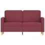 Zweiplätziges Stoffsofa in dunkelroter Farbe, 120 cm breit. von , Sofas - Ref: Foro24-359476, Preis: 199,65 €, Rabatt: %