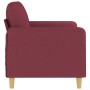 Sofá de 2 plazas de tela rojo tinto 120 cm by , Sofas - Ref: Foro24-359476, Price: 202,71 €, Discount: %